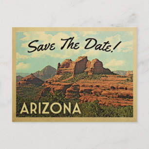 Cartões Postais Vintage Arizona Salve A Data