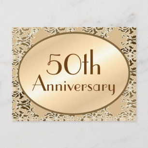 Cartões postais Vintage Damask de 50 anos