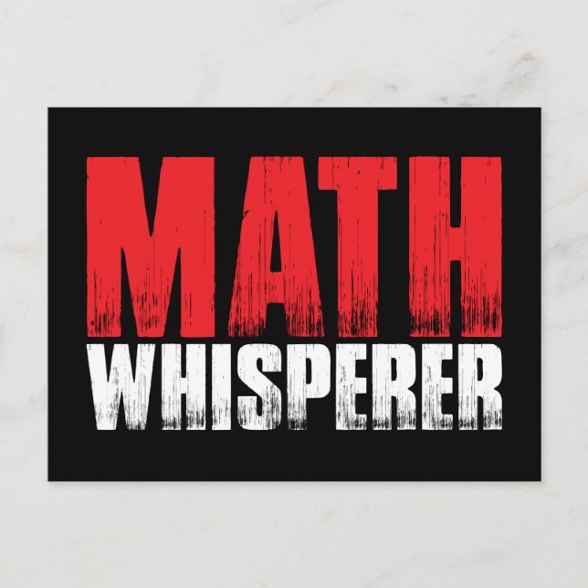 Cartões postais Whisperer Matemáticos (Frente)