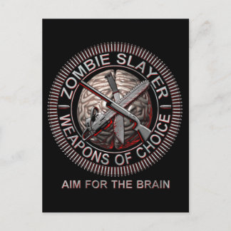 Cartões postais Zombie Slayer