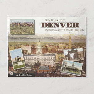 Cartões Postes Denver Da Cidade Mile-High, Vintag
