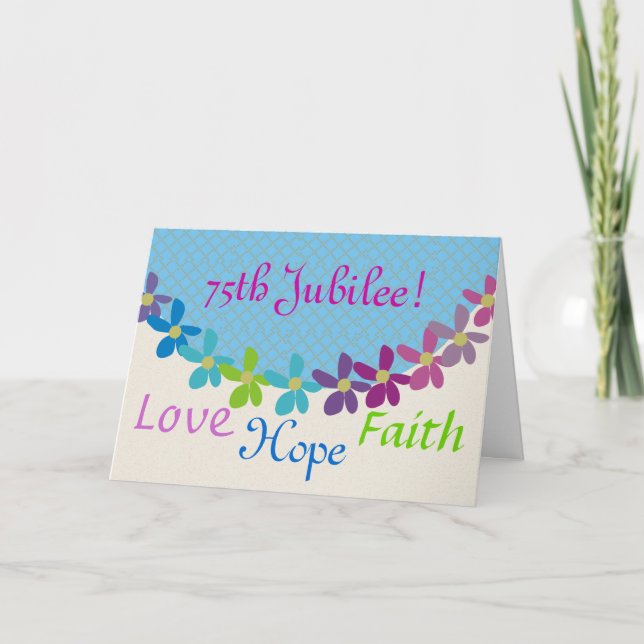 Cartões & presentes do jubileu do diamante (Frente)