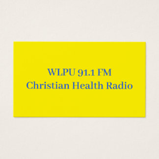 Cartões promocionais WLPU 91.1 FM