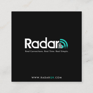 Cartões QR, Quadrados, Cartão de visita quadrado d