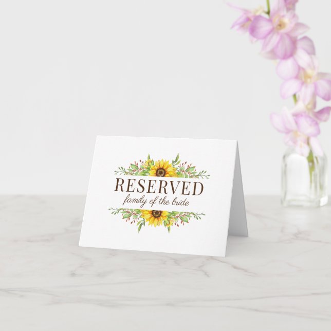 Cartões reservados para o casamento (Orquídea)