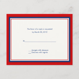 Cartões-resposta de convite de casamento de beiseb