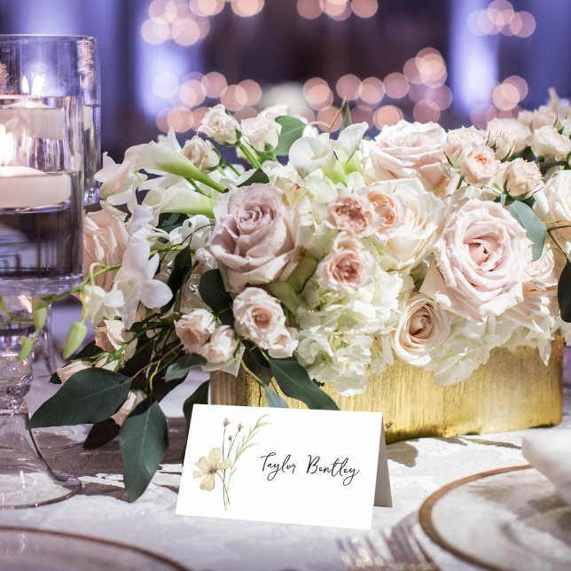 Cartões Românticos de Local de Casamento de Flor d (Criador carregado)