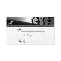 Cartões Românticos Monogramas Silver Place