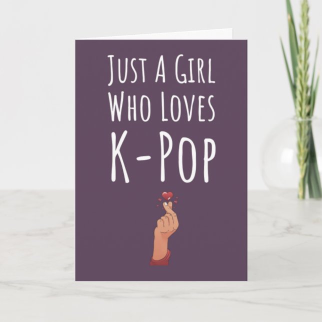 Cartões Rosa de Kpop Para Meninas K Pop Para Crian (Frente)