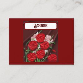 Cartões Rosa vermelha Place