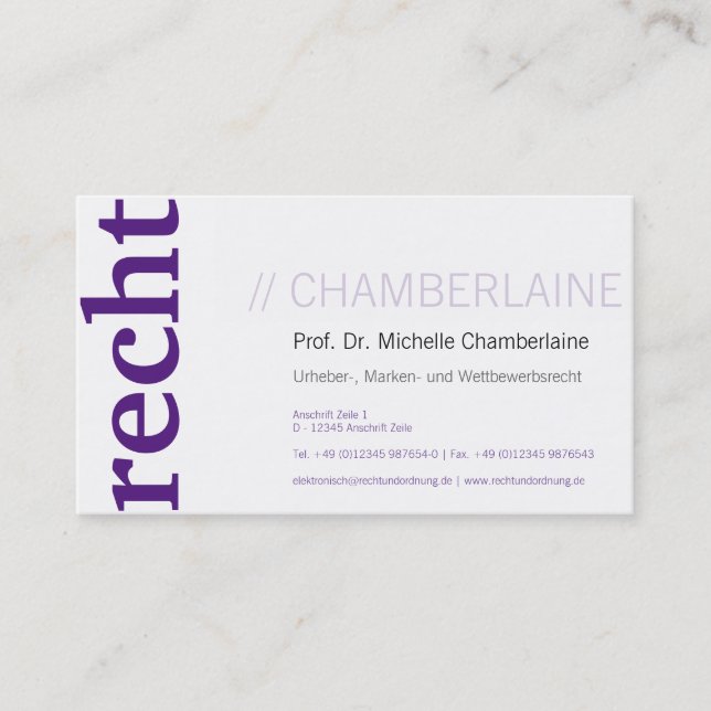 Cartões roxos (Frente)