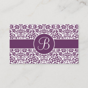 Cartões roxos & brancos da lista de presentes do