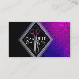 Cartões roxos, cor-de-rosa e pretos na moda da