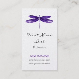 Cartões roxos da mosca do dragão do cartão de