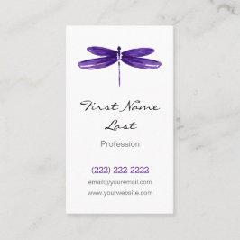 Cartões roxos da mosca do dragão do cartão de