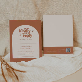 Cartões RSVP Boho Wedding