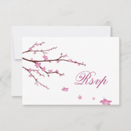 Cartões RSVP Cherry Blossom Para Casamento