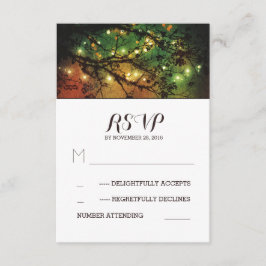 Cartões RSVP de casamento