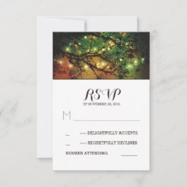 Cartões RSVP de casamento