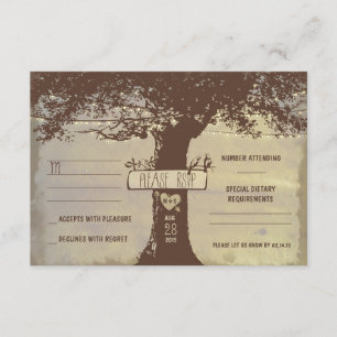 cartões RSVP de casamento