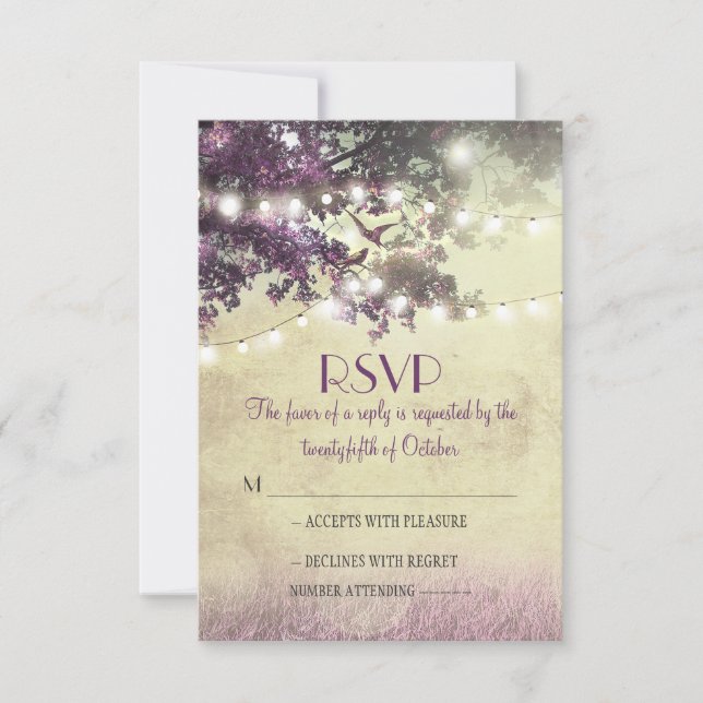 Cartões RSVP de casamento (Frente)