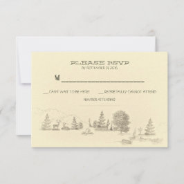 Cartões RSVP de Casamento