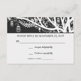 cartões RSVP de casamento