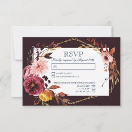 Cartões RSVP de Casamento com a Escolha da Refeiçã