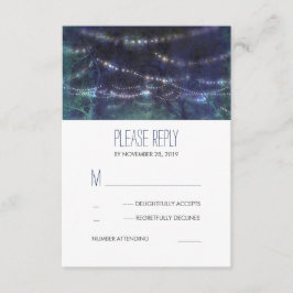 Cartões RSVP de Casamento da Floresta Russa