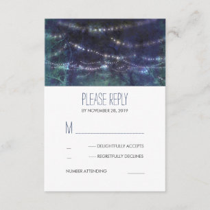 Cartões RSVP de Casamento da Floresta Russa