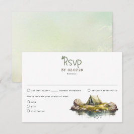 Cartões RSVP de Casamento da Tent Nature