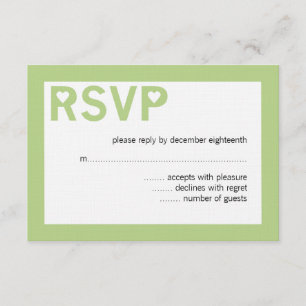 Cartões RSVP de Casamento de Ampersand Moderno