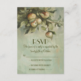 Cartões RSVP de Casamento de Árvores de Maçã