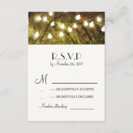 Cartões RSVP de Casamento de Árvores Russas