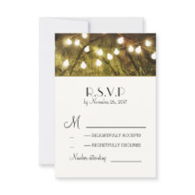 Cartões RSVP de Casamento de Árvores Russas