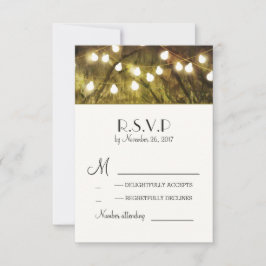 Cartões RSVP de Casamento de Árvores Russas