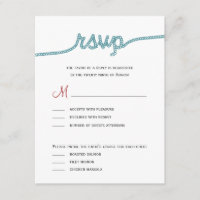 Cartões RSVP de Casamento de casando