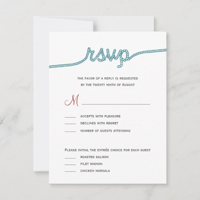 Cartões RSVP de Casamento de casando (Frente)