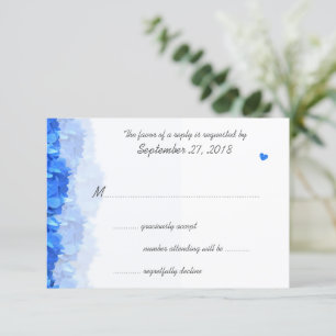 Cartões RSVP de Casamento de Contagem de Convidado