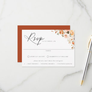 Cartões RSVP de Casamento de Escolha Floral Terres