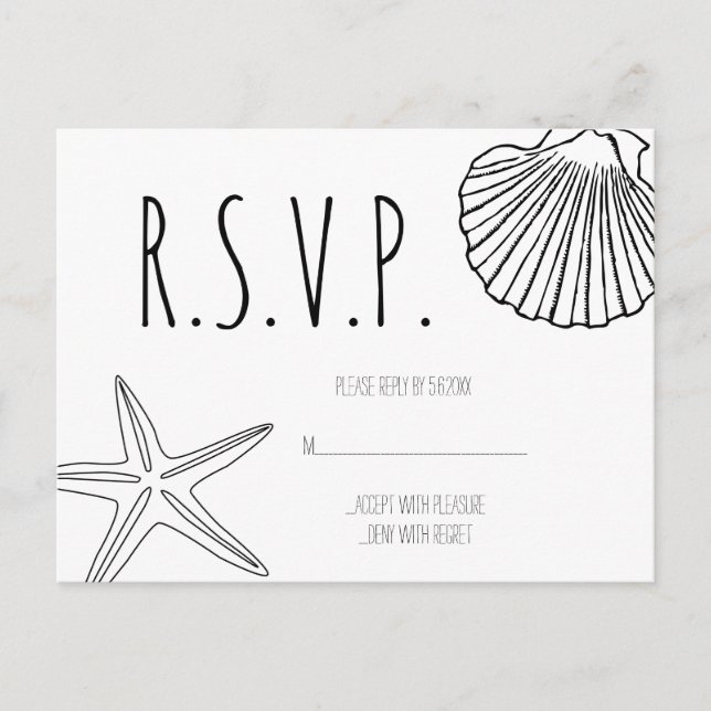 Cartões RSVP de casamento de estrelas (Frente)