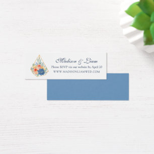 Cartões RSVP de Casamento de Macaron com Suculente