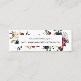 Cartões RSVP de Casamento de Marinhos Burgundy