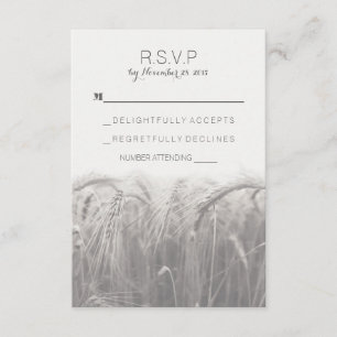 Cartões RSVP de Casamento de País Russo