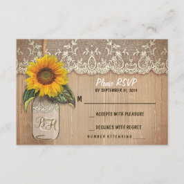 cartões RSVP de casamento de pedreiro de giro