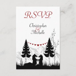 Cartões RSVP de Casamento de Ursos das Montanhas S