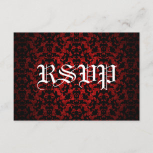 Cartões RSVP de Casamento Elegante