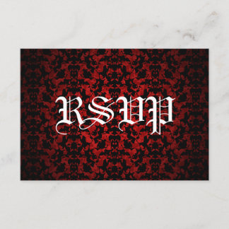 Cartões RSVP de Casamento Elegante