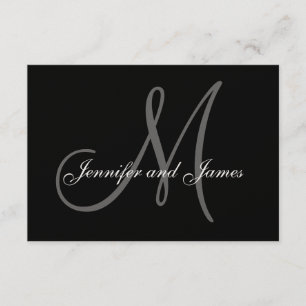 Cartões RSVP de Casamento Elegante para Convites Q