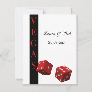 Cartões rsvp de casamento em Vegas
